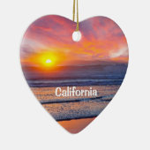 California Holiday Heart Keramisch Ornament (Rechts)