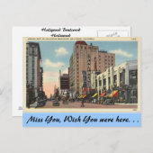 California, Hollywood Boulevard Briefkaart (Voorkant / Achterkant)