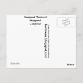 California, Hollywood Boulevard Briefkaart (Achterkant)