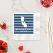 California Home State Love met Custom Heart Servetten (Insitu)