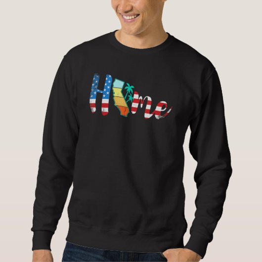 California Home State Pride Map Verenigde Staten Trui (Voorkant)