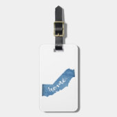 California Home Wood Grain Bagagelabel (Voorkant verticaal)