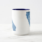 California Home Wood Grain Tweekleurige Koffiemok (Center)