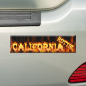 california hottie bumpersticker (Op auto)