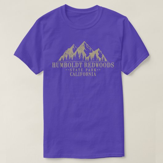 California Humboldt Redwood State Park T-shirt (Design voorkant)
