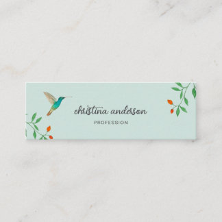 California Hummingbird Business Card Mini Visitekaartje