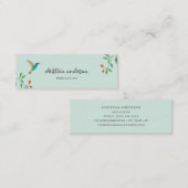 California Hummingbird  Business Card Mini Visitekaartje (Voorkant / Achterkant)