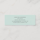 California Hummingbird  Business Card Mini Visitekaartje (Achterkant)