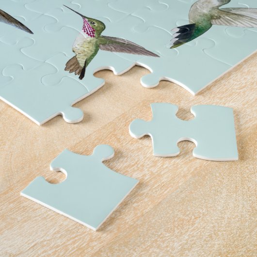 California Hummingbird Jigzaag Puzzle Legpuzzel (Zijkant)
