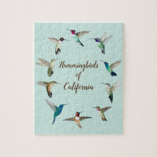California Hummingbird Jigzaag Puzzle Legpuzzel