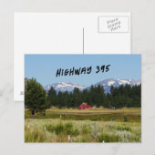 California HWY 395 Landscape Briefkaart (Voorkant / Achterkant)