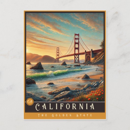 California | hyperrealistisch Briefkaart (Voorkant)