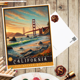 California | hyperrealistisch Briefkaart