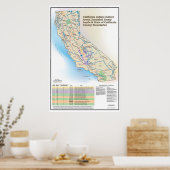 California Indian Culture Areas - Map Poster (Keuken)