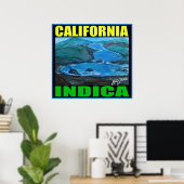 CALIFORNIA INDICA POSTER (Thuiskantoor)