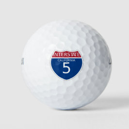 California Interstate 5 Sign Golfballen