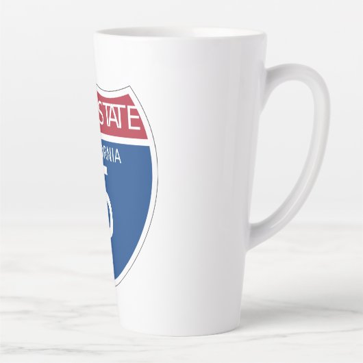 California Interstate Freeway Sign Latte Mok (Rechts)