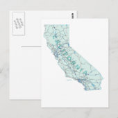 California Interstate Map Briefkaart (Voorkant / Achterkant)