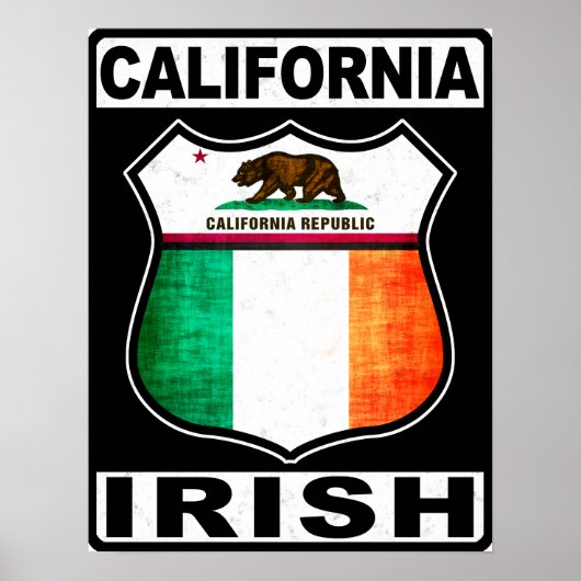 California Irish American Poster (Voorkant)