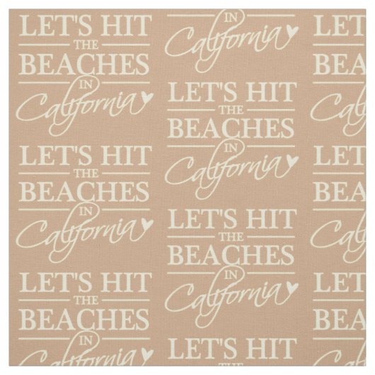 CALIFORNIA IS GEBASEERD OP aangepaste kleurstof Stof (Swatch)