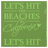 CALIFORNIA IS GEBASEERD OP aangepaste kleurstof Stof (Close Up)