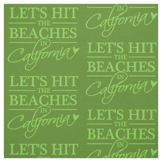 CALIFORNIA IS GEBASEERD OP aangepaste kleurstof Stof (Swatch)