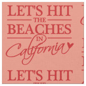 CALIFORNIA IS GEBASEERD OP aangepaste kleurstof Stof (Close Up)