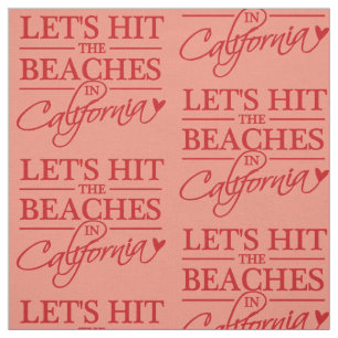 CALIFORNIA IS GEBASEERD OP aangepaste kleurstof Stof