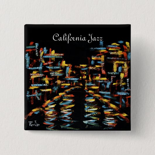 California Jazz Art Button (Voorkant)