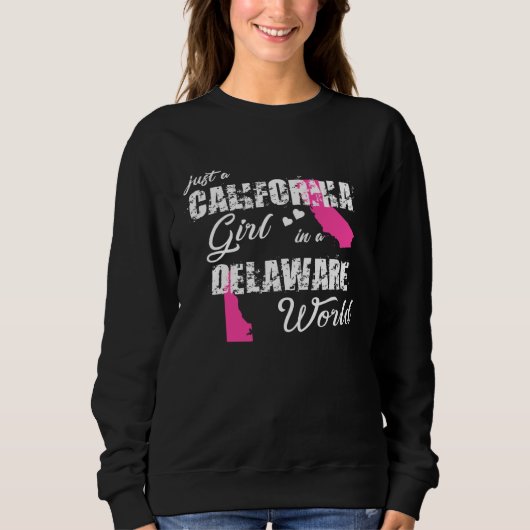 California  Just a California girl in a Delaware Trui (Voorkant)