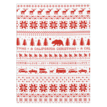 California Kerstfeestay Pattern Xmas Festive
