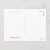 CALIFORNIA KLEURCELEBRATIE: AUGUSTUS BRIEFKAART (Achterkant)