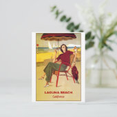 California Laguna Beach Vintage Travel Briefkaart (Staand voorkant)