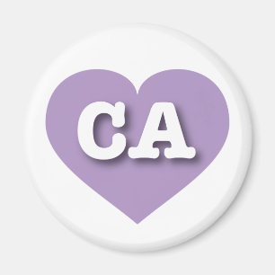 California Lavender Heart - Ik hou van CA Magneet