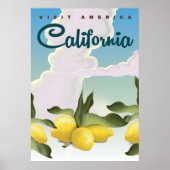 California Lemons Vintage reisprint. Poster (Voorkant)