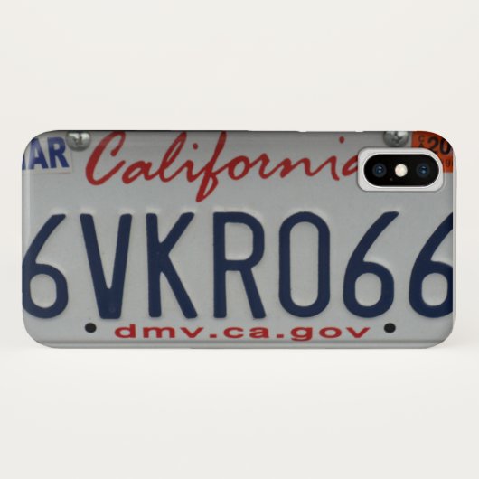 California licence bord phone case (Achterkant (horizontaal))