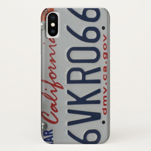 California licence bord phone case (Achterkant)