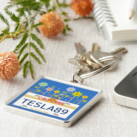 California licence bord sleutelhanger (Zijkant)