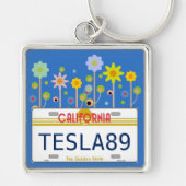California licence bord sleutelhanger (Voorkant)