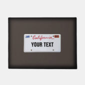 California License Bord (aanpasbaar) Deurmat (Voorkant)