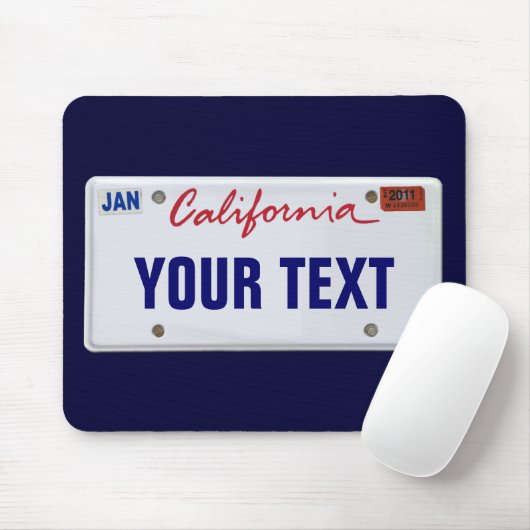 () California License Bord Muismat (Met muis)