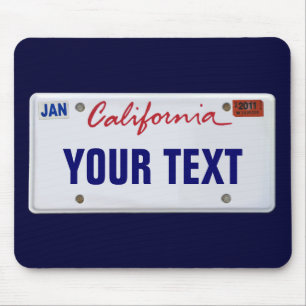 () California License Bord Muismat