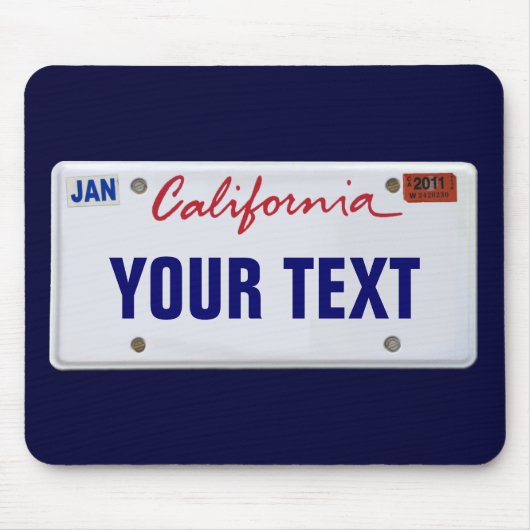 () California License Bord Muismat (Voorkant)
