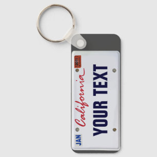 () California License Bord Sleutelhanger