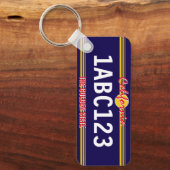 California licentie bord retro stijl custom metal sleutelhanger (Voorkant)