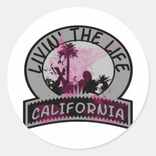 California Life Ronde Sticker