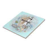 California Lighthouse tegel Tegeltje (Zijkant)