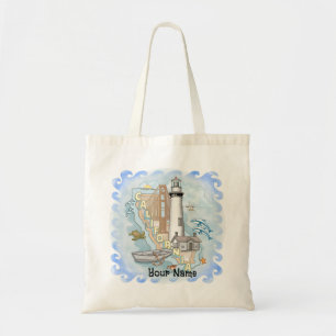 California Lighthouse Tote Bag