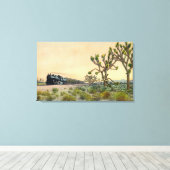 California Limited Traveling Through Canvas Afdruk (Insitu (Houten vloer))