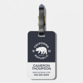 California Logo | De Golden-staat Bagagelabel (Achterkant verticaal)